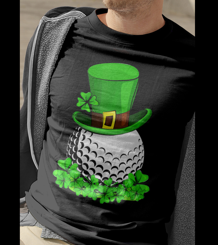 Leprechaun Hat Shamrock Golf St Patricks T-Shirt
