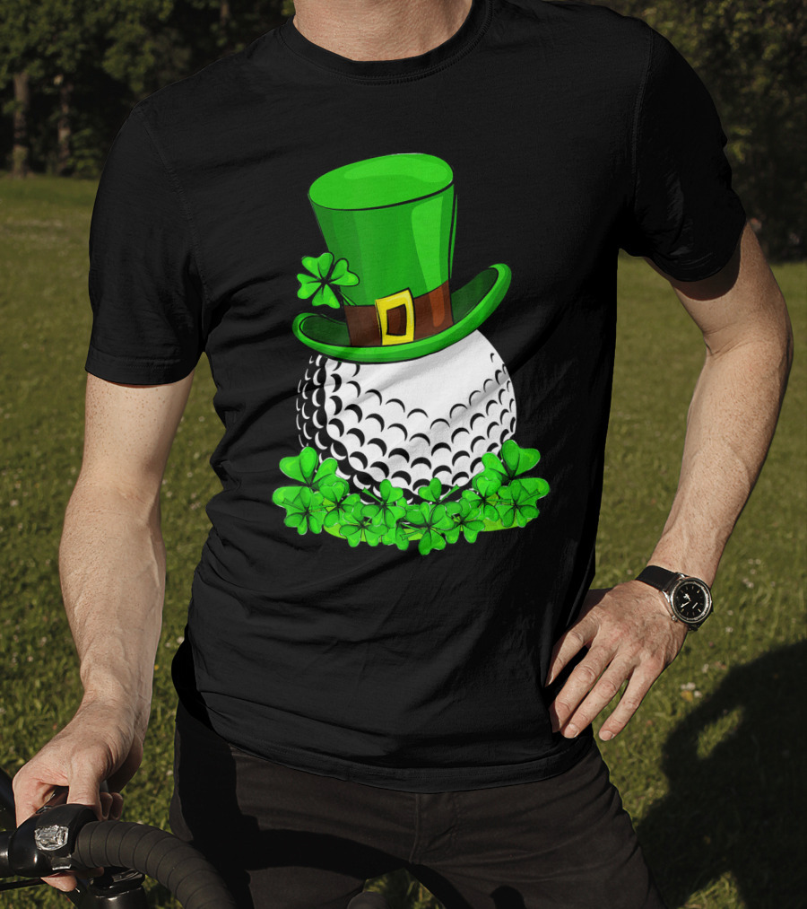 Leprechaun Hat Shamrock Golf St Patricks T-Shirt