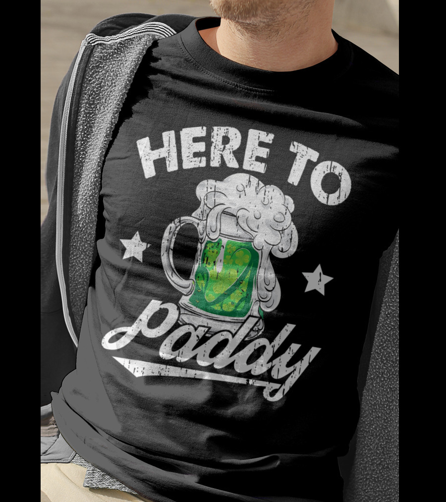 Here To Paddy Green Beer Mug St Pat T-Shirt