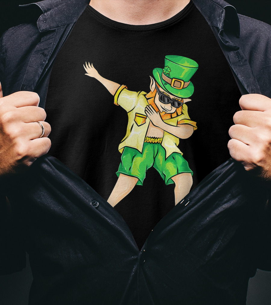 Summer Dabbing Leprechaun St. Patrick's T-Shirt