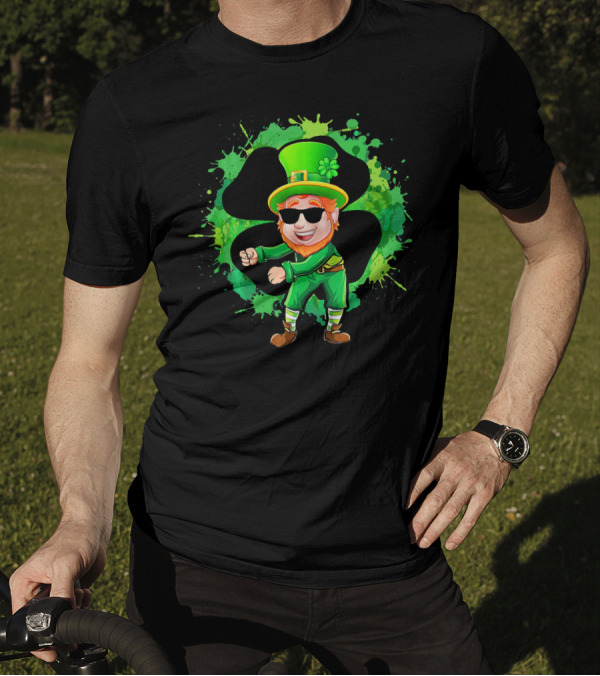 Flossing Leprechaun Funny Floss St Patrick's Day Shamrock Dance T-Shirt
