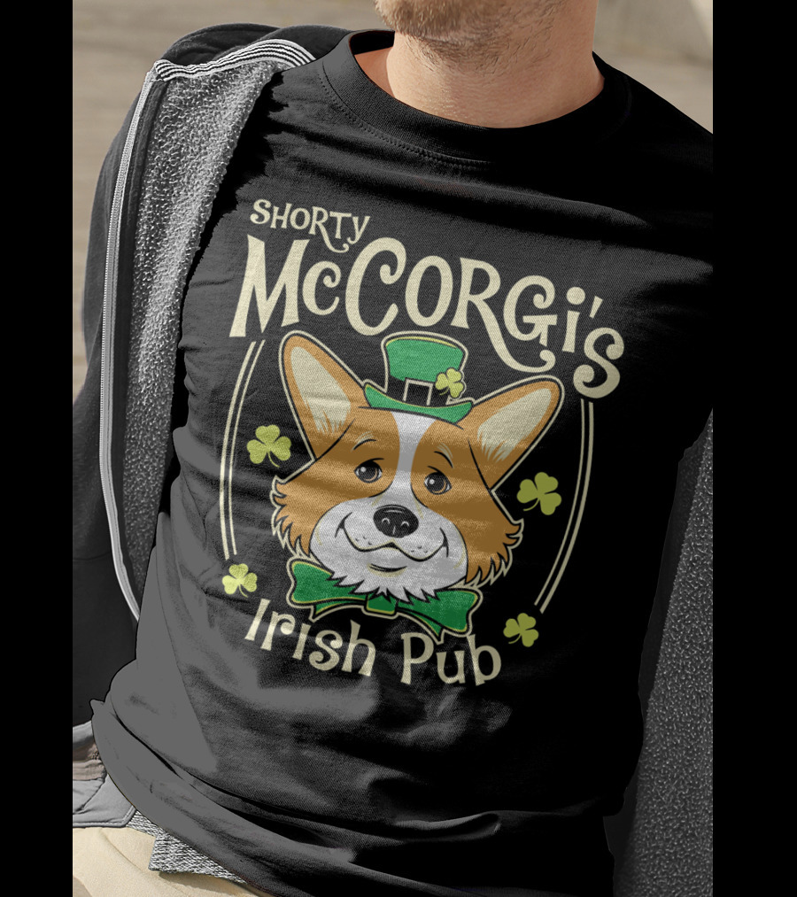 Shorty McCorgi's Irish Pub Corgi Shenanigans T-Shirt