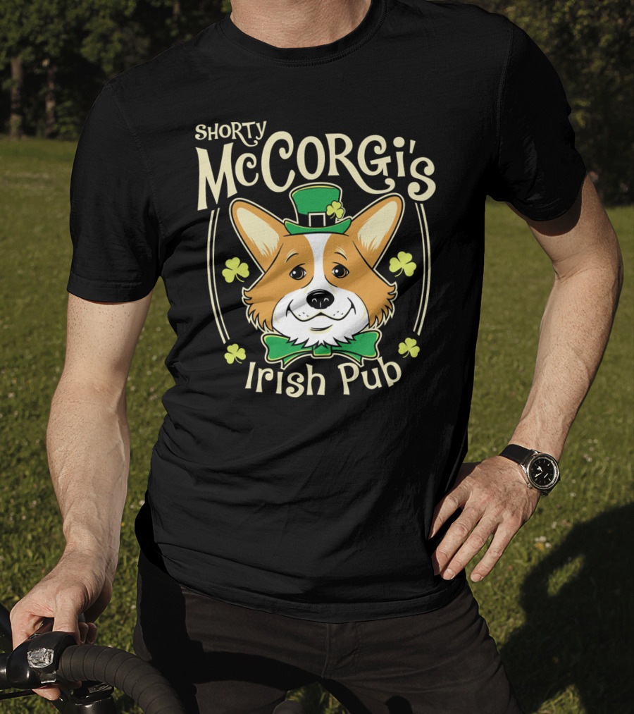Shorty McCorgi's Irish Pub Corgi Shenanigans T-Shirt