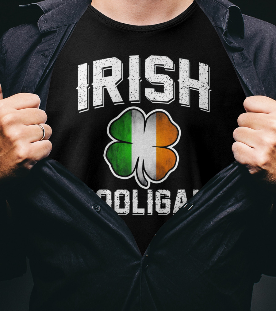 Irish Hooligan Shamrock St Patrick's Day T-Shirt
