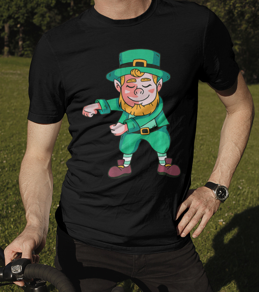 Flossing Leprechaun St. Patrick's Day Celebration Dance T-Shirt