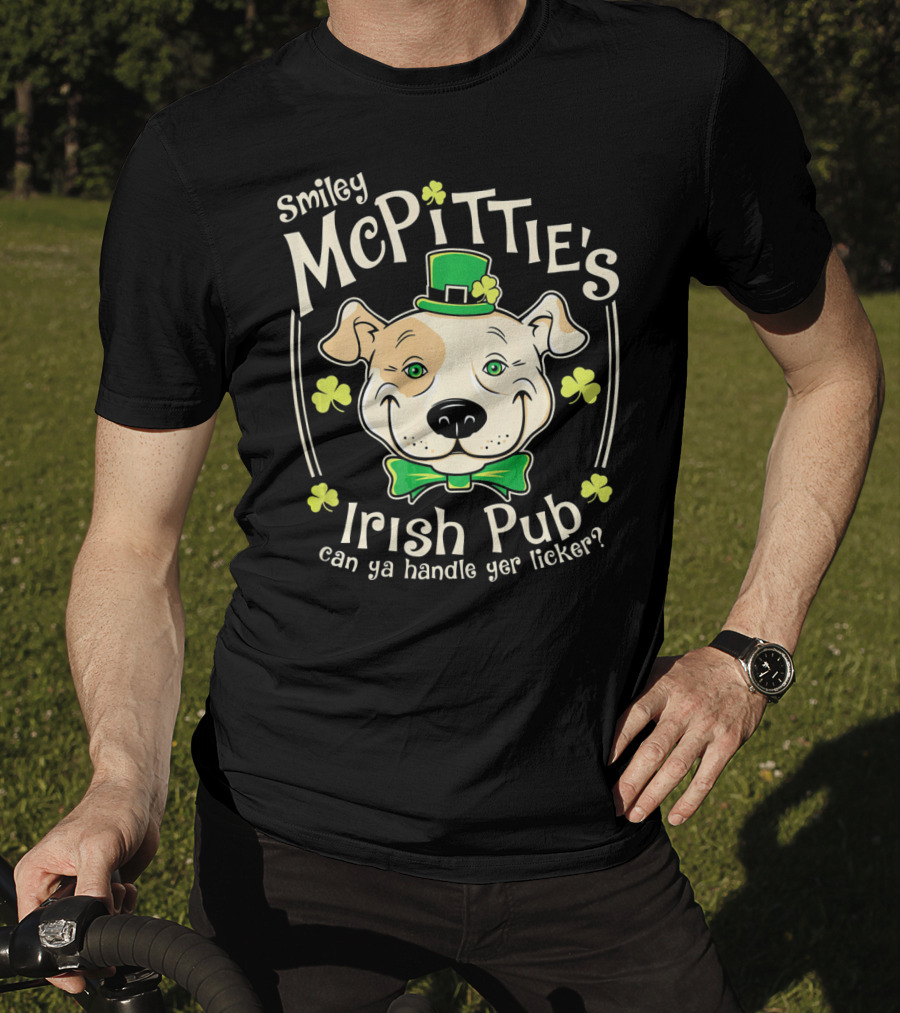 Smiley McPittie's Irish Pub Can Ya Handle Yer Licker? T-Shirt