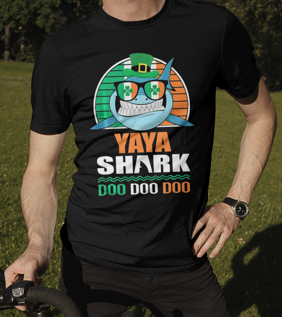 Yaya Shark St. Patrick Day Doo Doo Doo T-Shirt