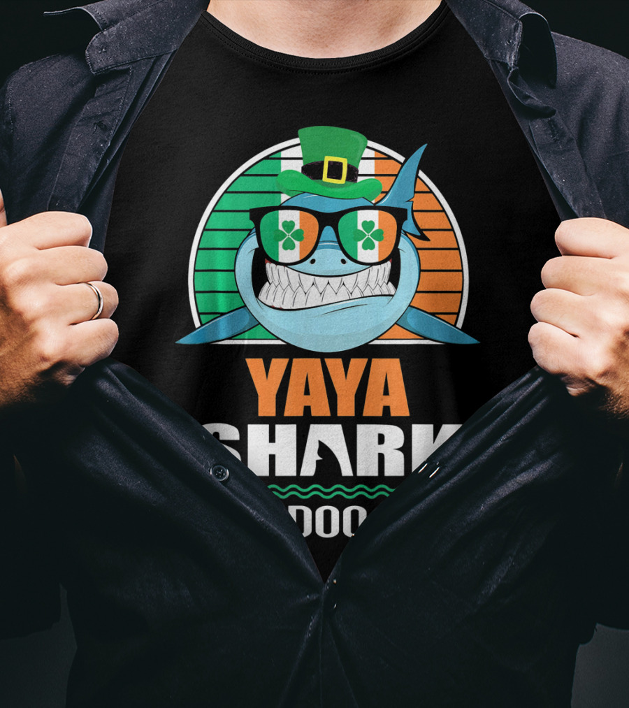 Yaya Shark St. Patrick Day Doo Doo Doo T-Shirt