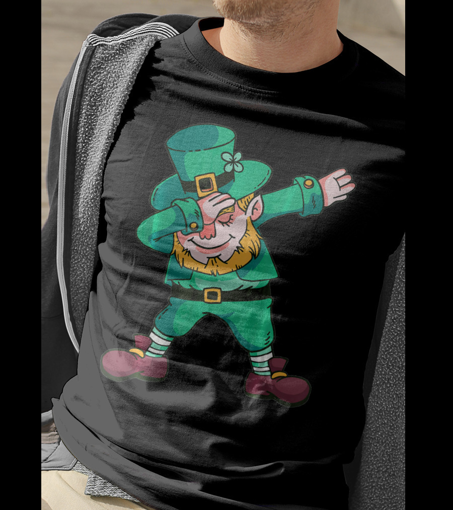 St Patricks Day Leprechaun Dab Dance T-Shirt