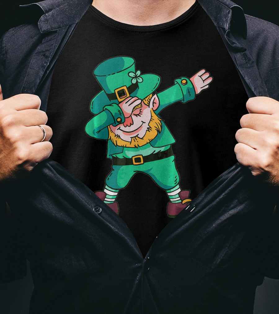 St Patricks Day Leprechaun Dab Dance T-Shirt