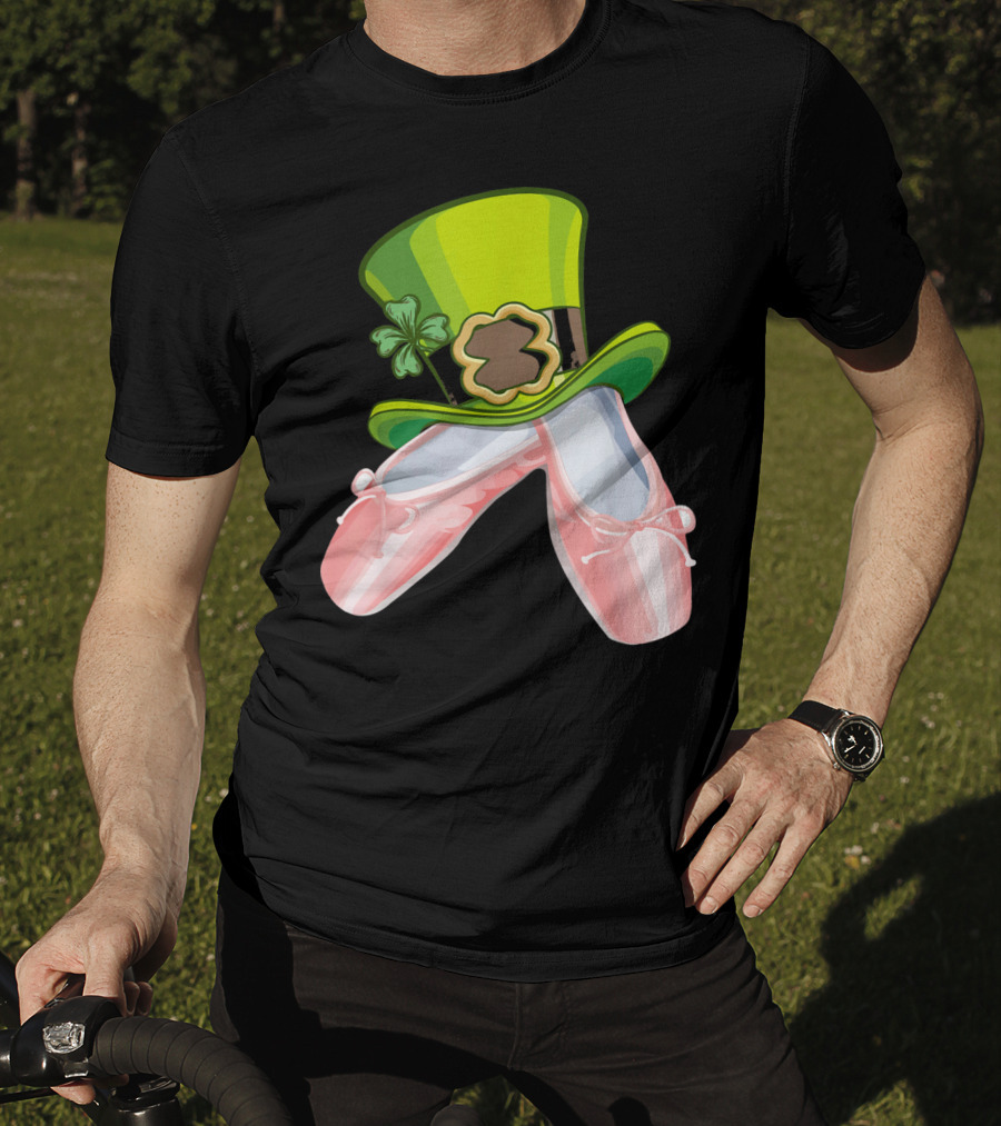 Leprechaun Ballet Shoes And Green Hat T-Shirt