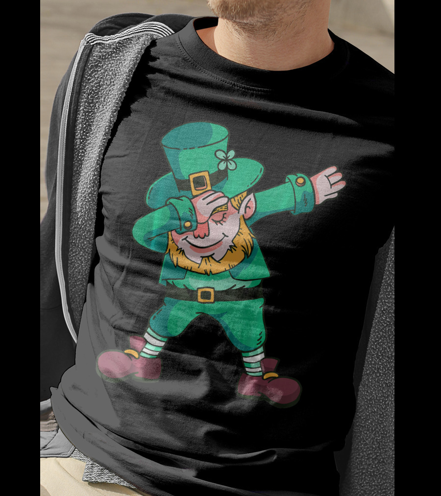 Dabbing Leprechaun St. Patricks Day Irish T-Shirt