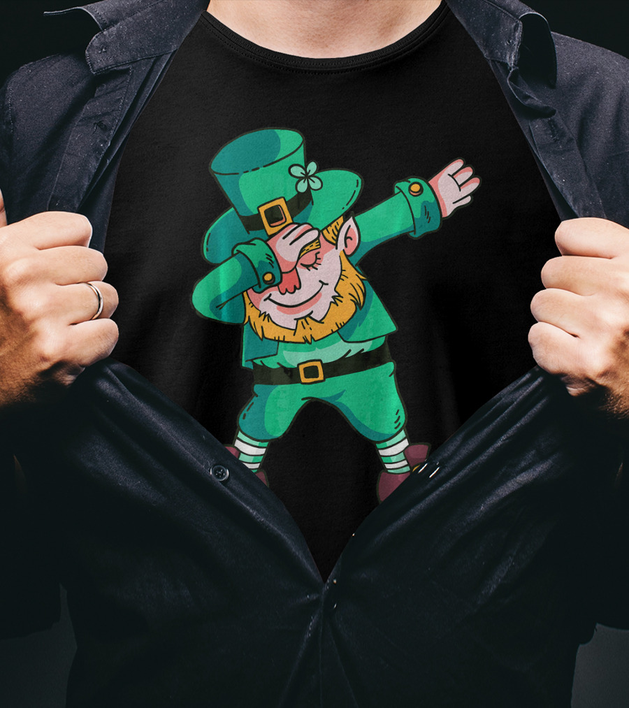 Dabbing Leprechaun St. Patricks Day Irish T-Shirt