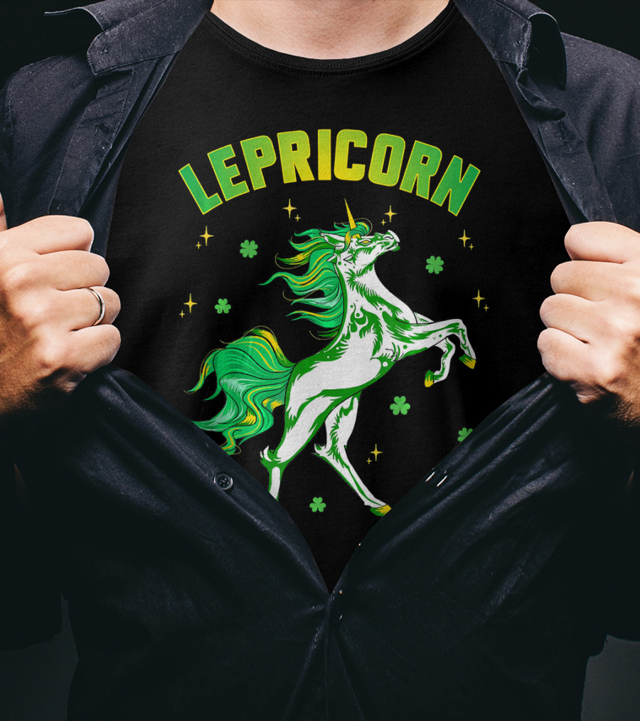 Lepricorn Unicorn St Patricks Day Girls T-Shirt