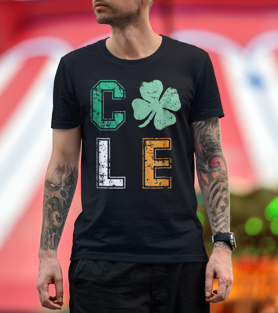 CLE Shamrock Irish Colors St. Patrick's Day T-Shirt
