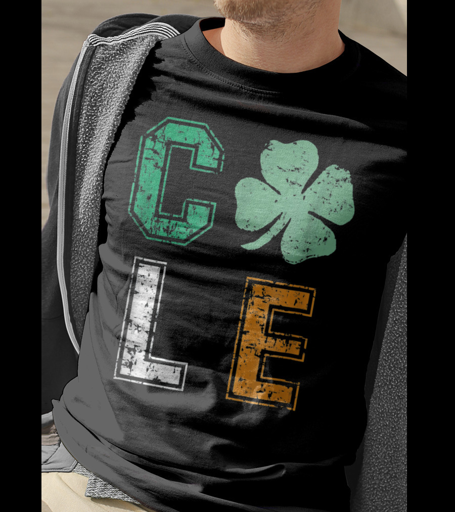 CLE Shamrock Irish Colors St. Patrick's Day T-Shirt
