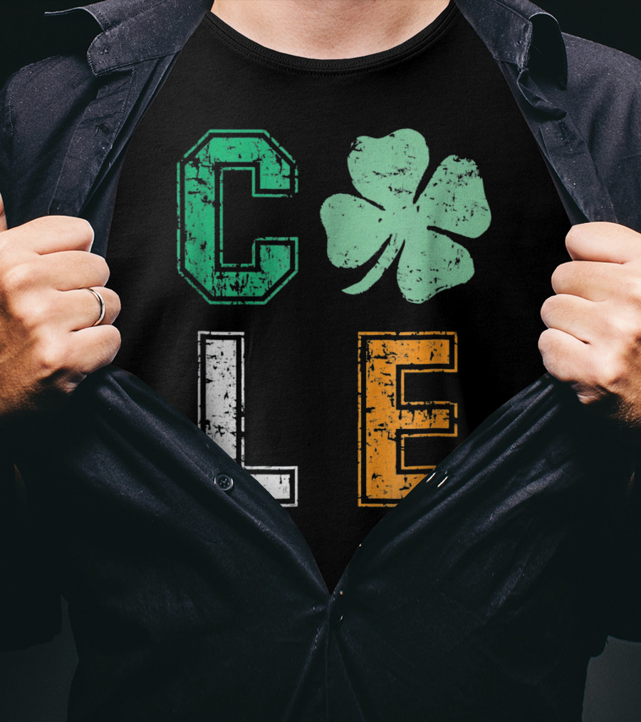 CLE Shamrock Irish Colors St. Patrick's Day T-Shirt