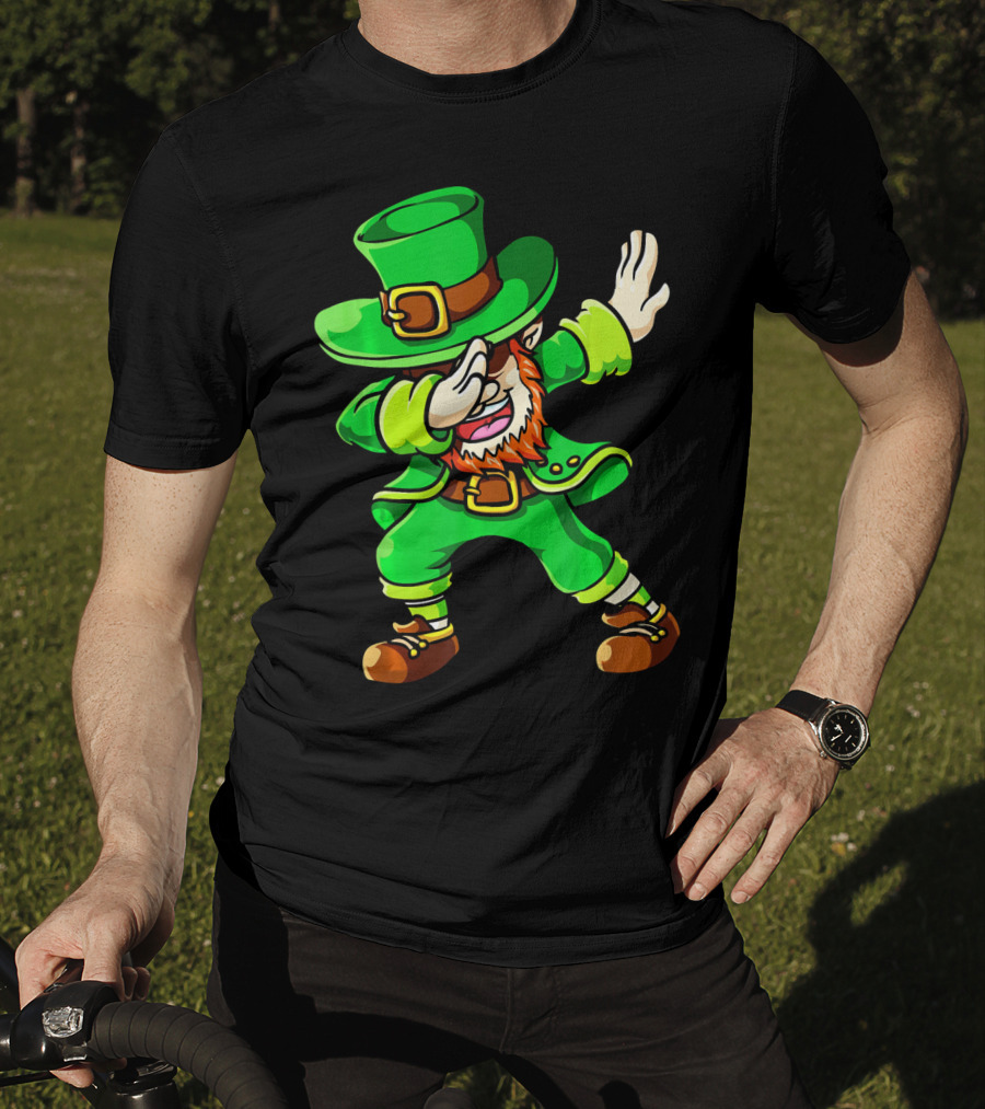St Patricks Day Dabbing Leprechaun Irish Celebration T-Shirt