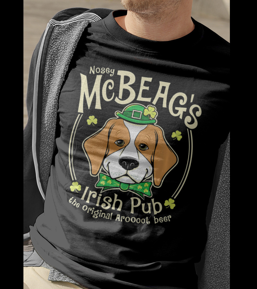 Nosey McBeag's Irish Pub The Original Aroooot Beer T-Shirt