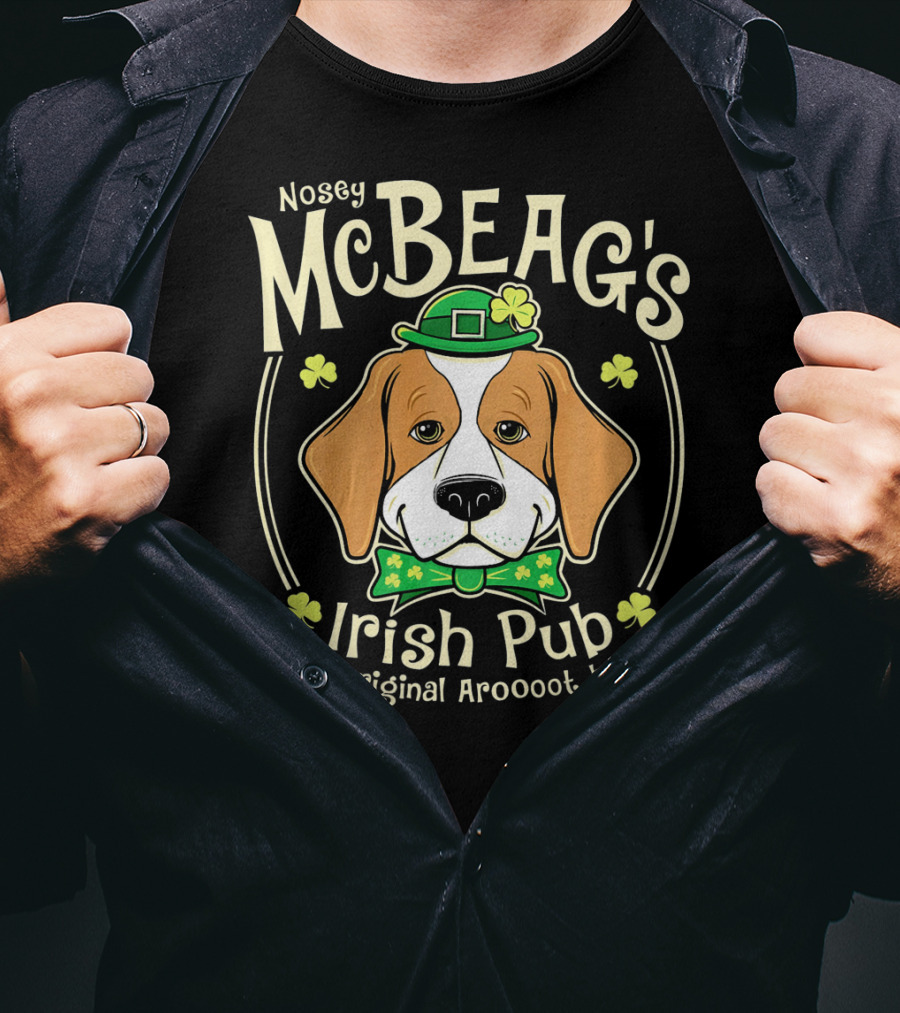 Nosey McBeag's Irish Pub The Original Aroooot Beer T-Shirt