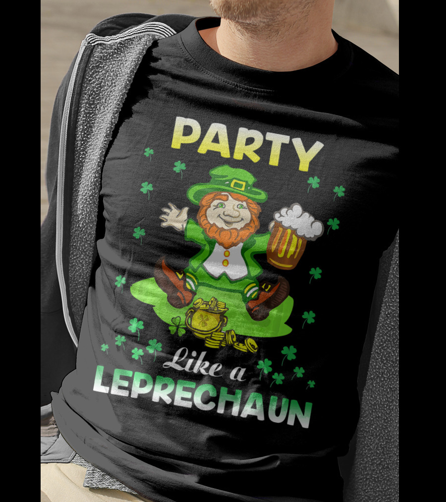 Party Like A Leprechaun Irish Green T-Shirt