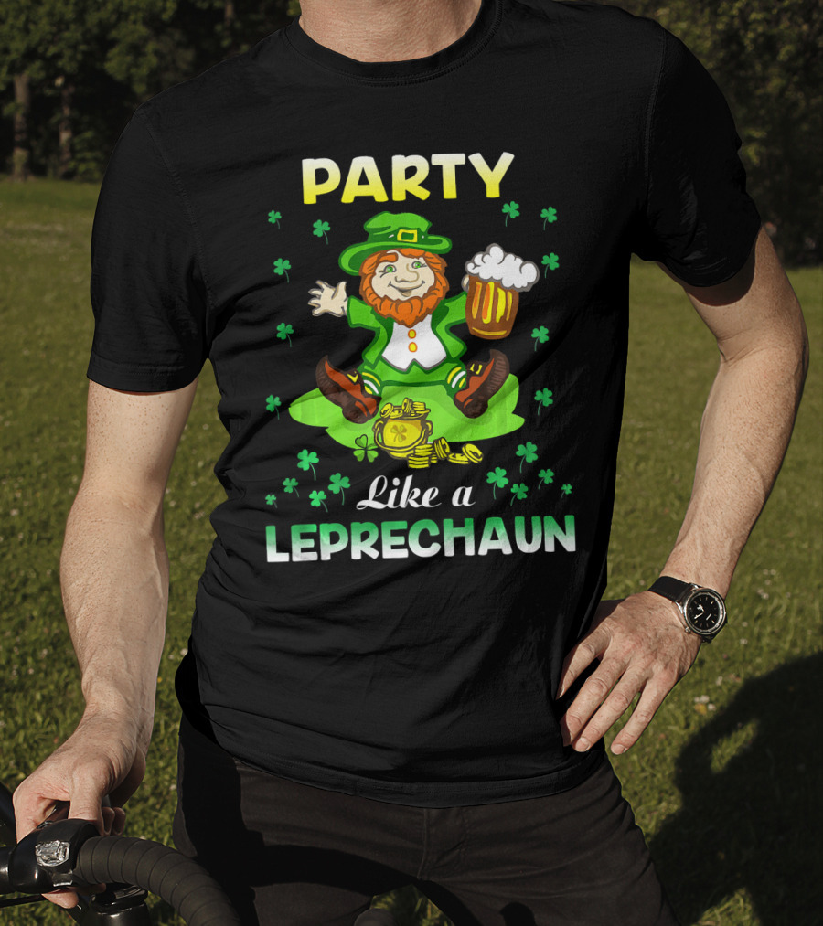 Party Like A Leprechaun Irish Green T-Shirt