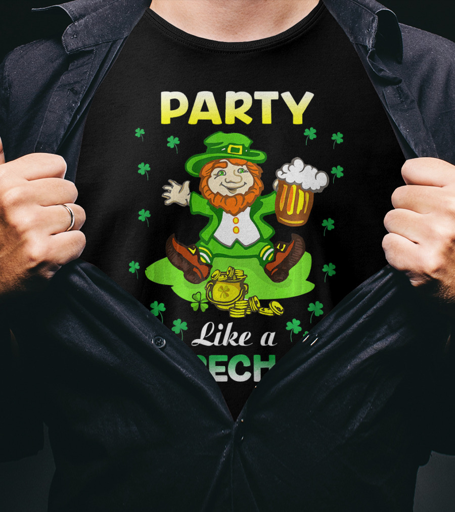 Party Like A Leprechaun Irish Green T-Shirt