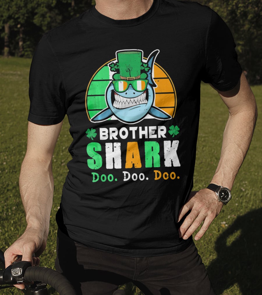 Brother Shark Doo Doo Doo Irish Ireland St Patricks T-Shirt