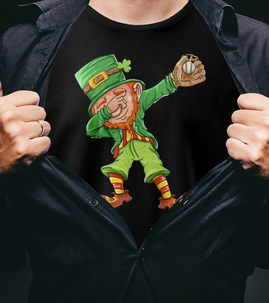 Softball Leprechaun St Patricks Day Coach T-Shirt