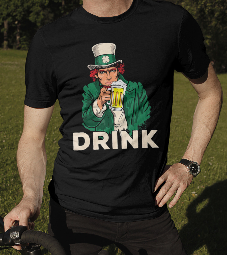 Drink Beer Funny Irish St. Patrick's Day T-Shirt