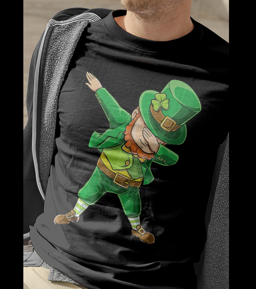 Dabbing Leprechaun St. Patrick's Day Celebration T-Shirt