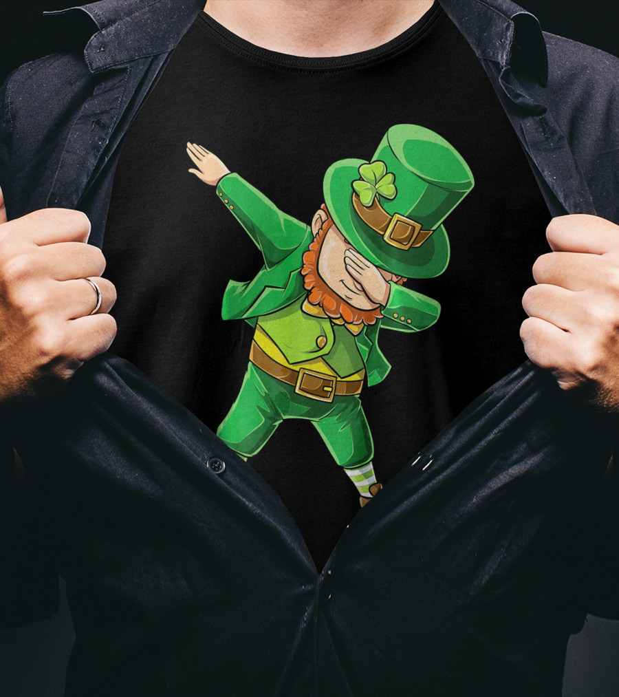 Dabbing Leprechaun St. Patrick's Day Celebration T-Shirt