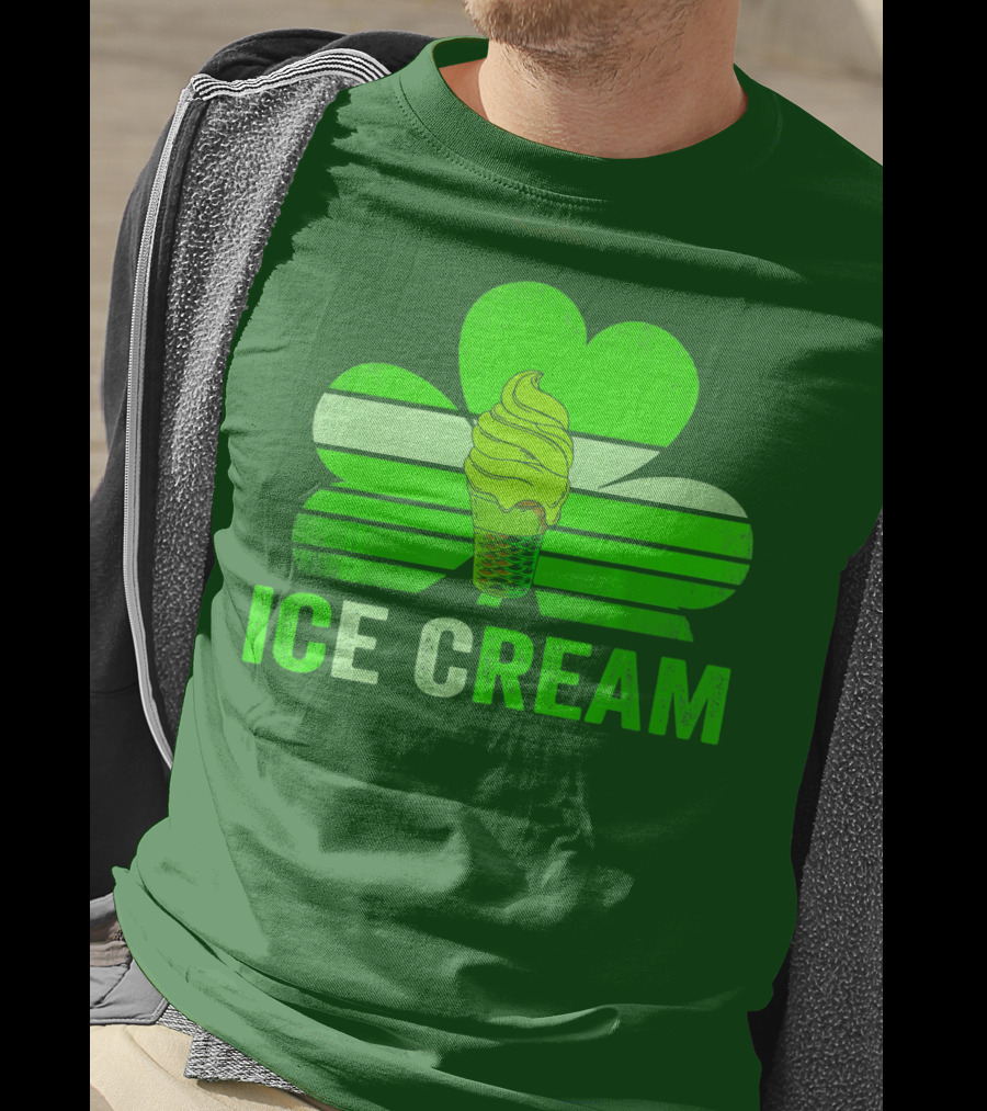 St. Patrick's Shamrock Ice Cream Sweet Treat T-Shirt
