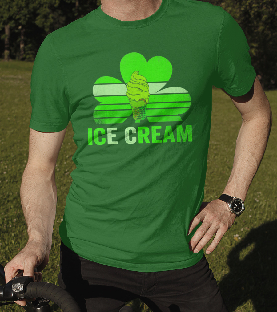 St. Patrick's Shamrock Ice Cream Sweet Treat T-Shirt