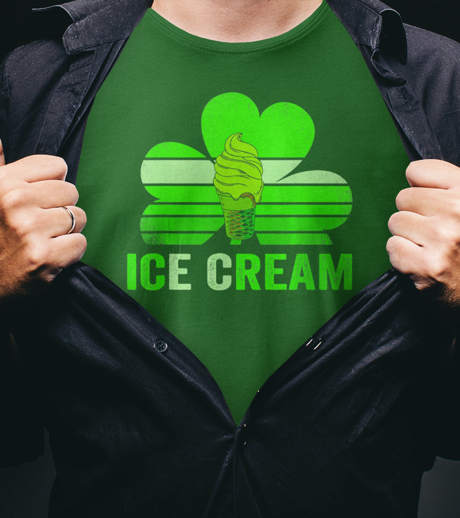 St. Patrick's Shamrock Ice Cream Sweet Treat T-Shirt