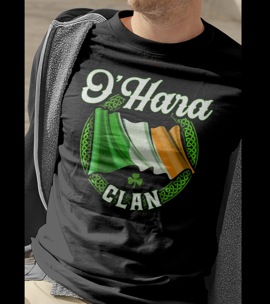 O'Hara Clan Irish Flag Surname Ireland T-Shirt