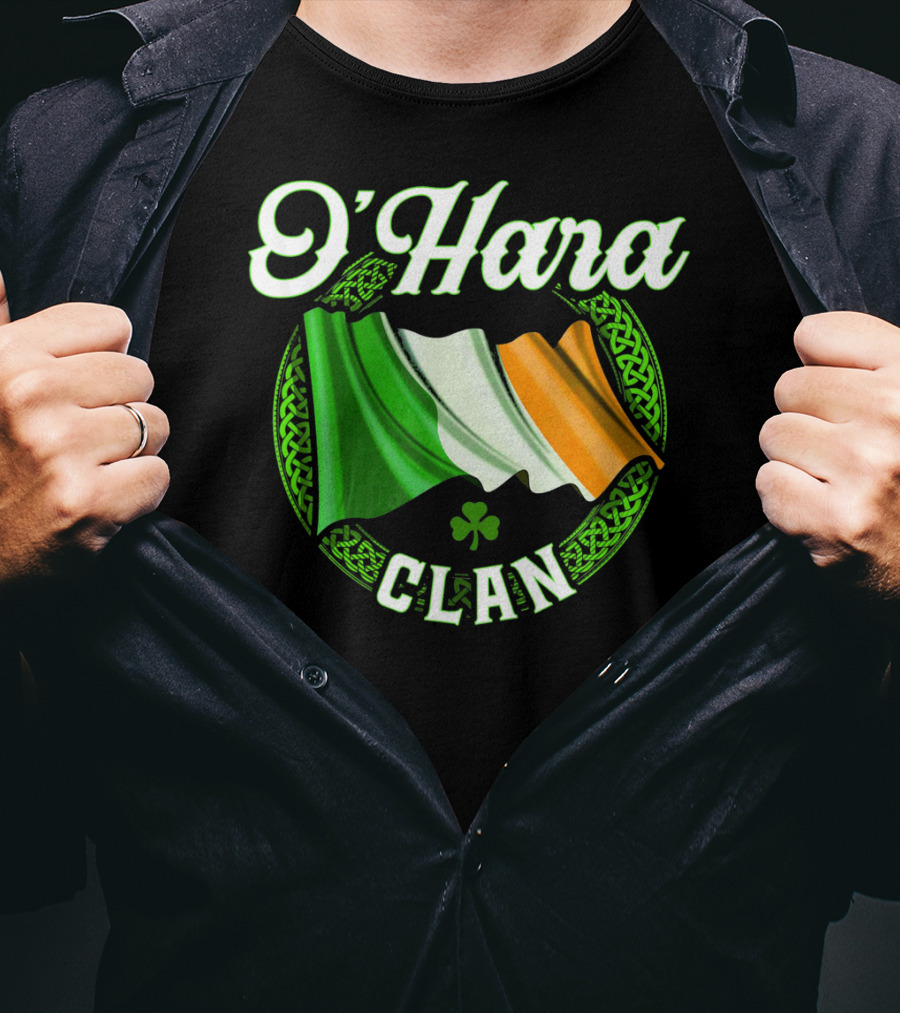 O'Hara Clan Irish Flag Surname Ireland T-Shirt