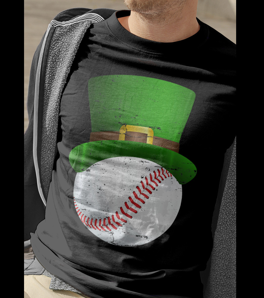 St Patricks Day Leprechaun Hat Baseball Fun T-Shirt