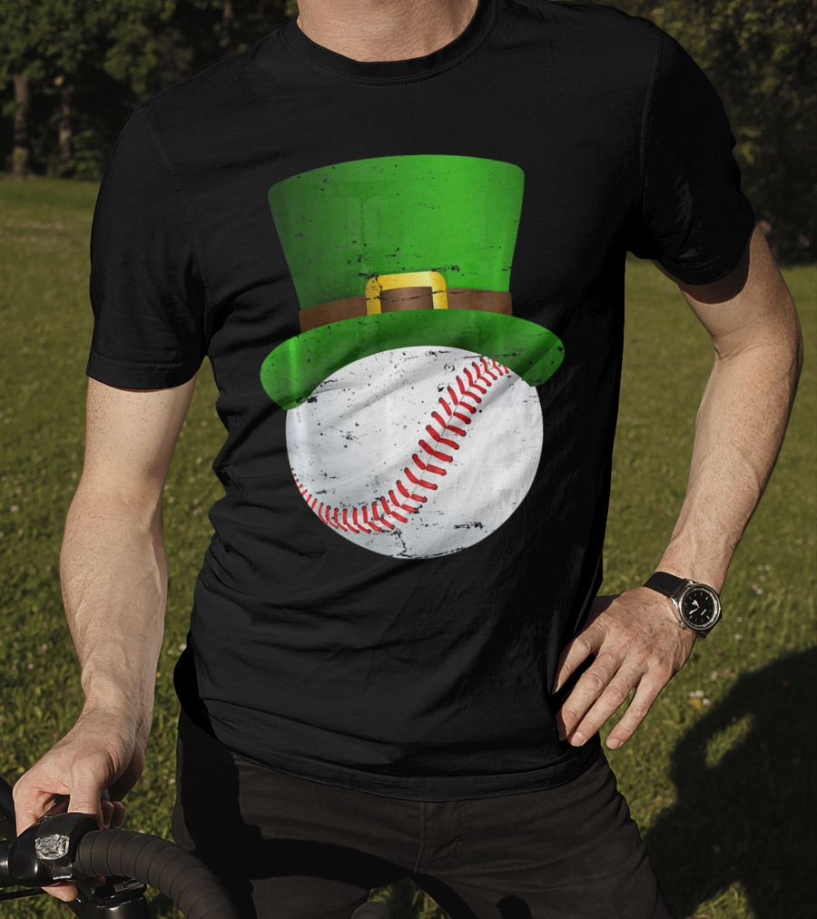 St Patricks Day Leprechaun Hat Baseball Fun T-Shirt