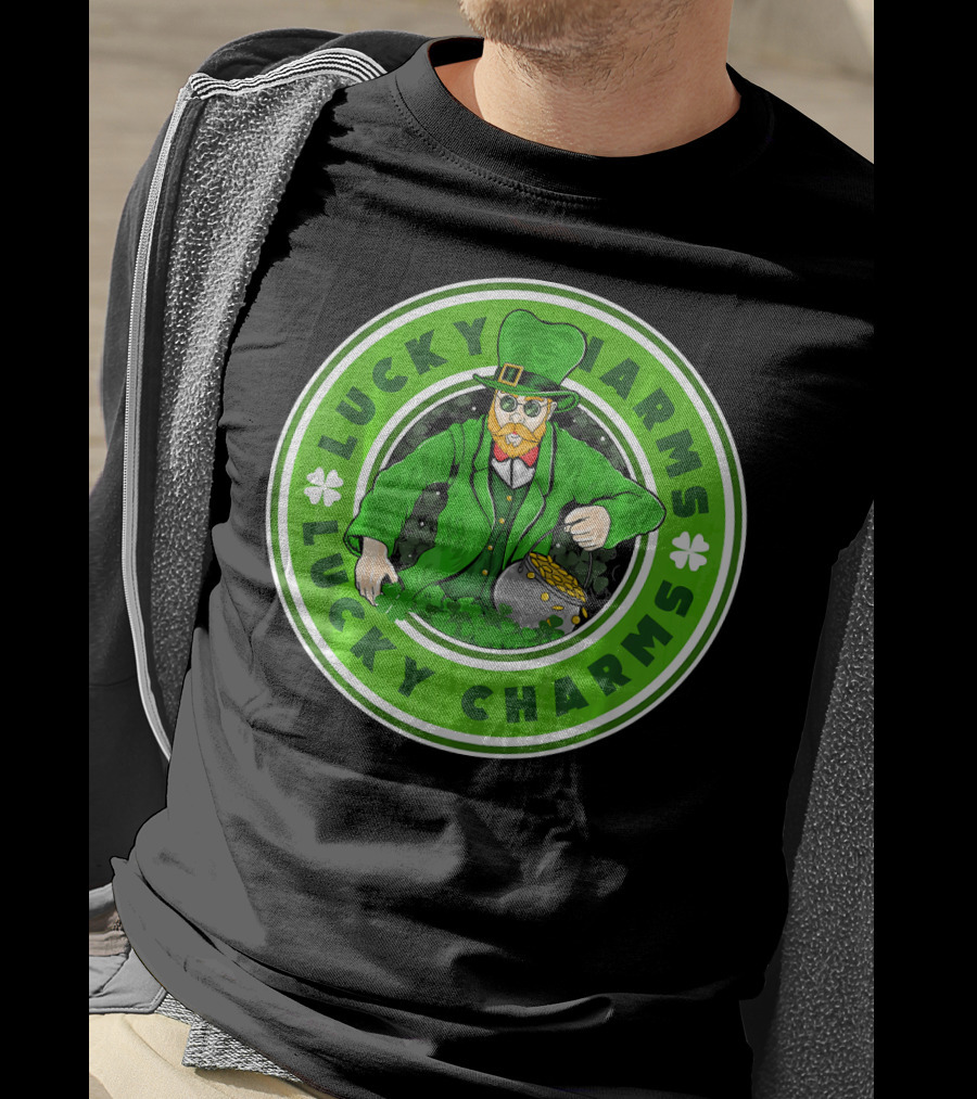 Lucky Charms St. Patrick's Day Irish Leprechaun Pot Of Gold T-Shirt