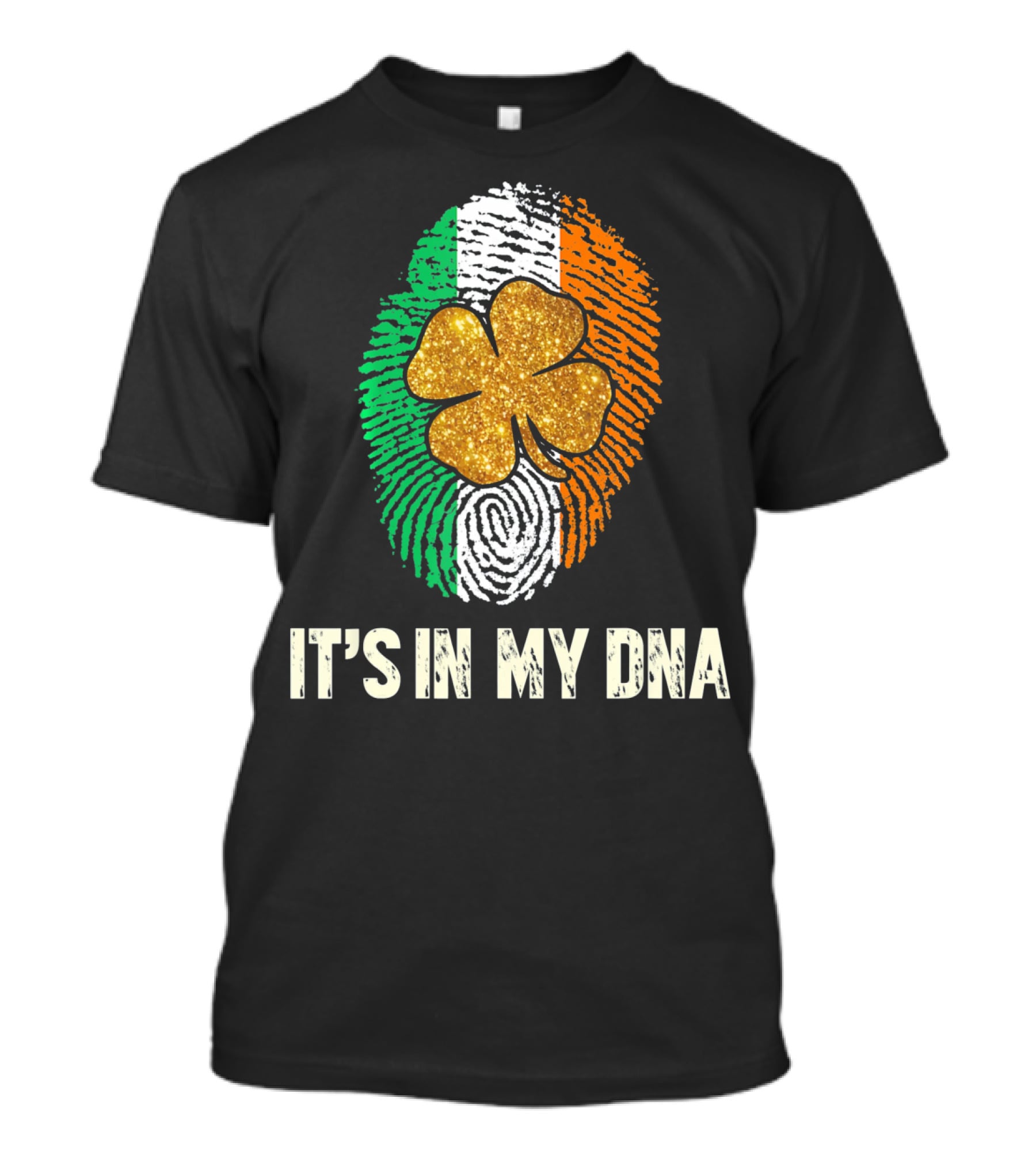 It's In My Irish DNA Fingerprint Shamrock St Patrick's Day T-Shirt