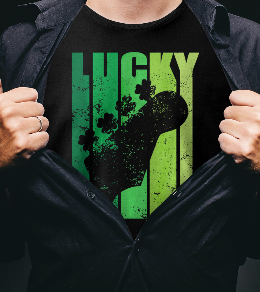 Lucky Irish Shamrock Guitar T-Shirt