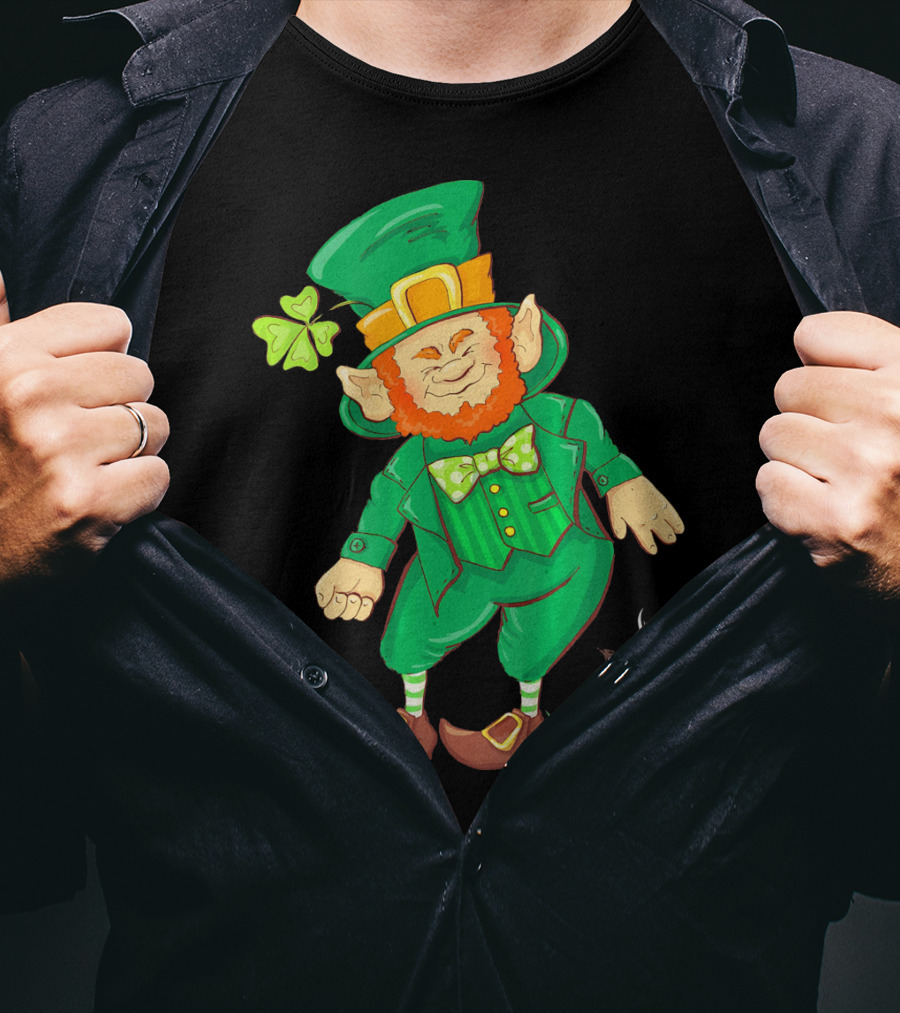 St Paddy Pooping Leprechaun Funny Saint Patrick's Day Humor T-Shirt