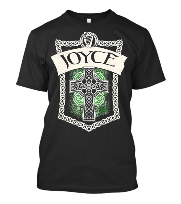 JOYCE Irish Name Celtic Knotwork And Cross T-Shirt