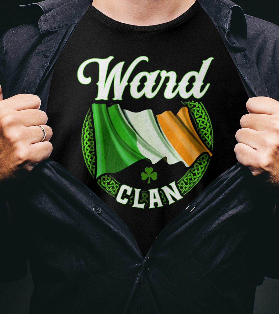 Ward Surname Clan Irish Flag Ireland T-Shirt