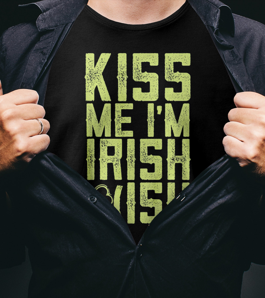 Kiss Me I'm Irish (Ish) Shamrock Highlight T-Shirt