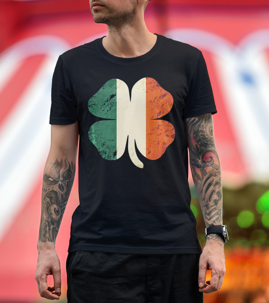 Irish Shamrock Ireland Flag St Patrick's Day T-Shirt