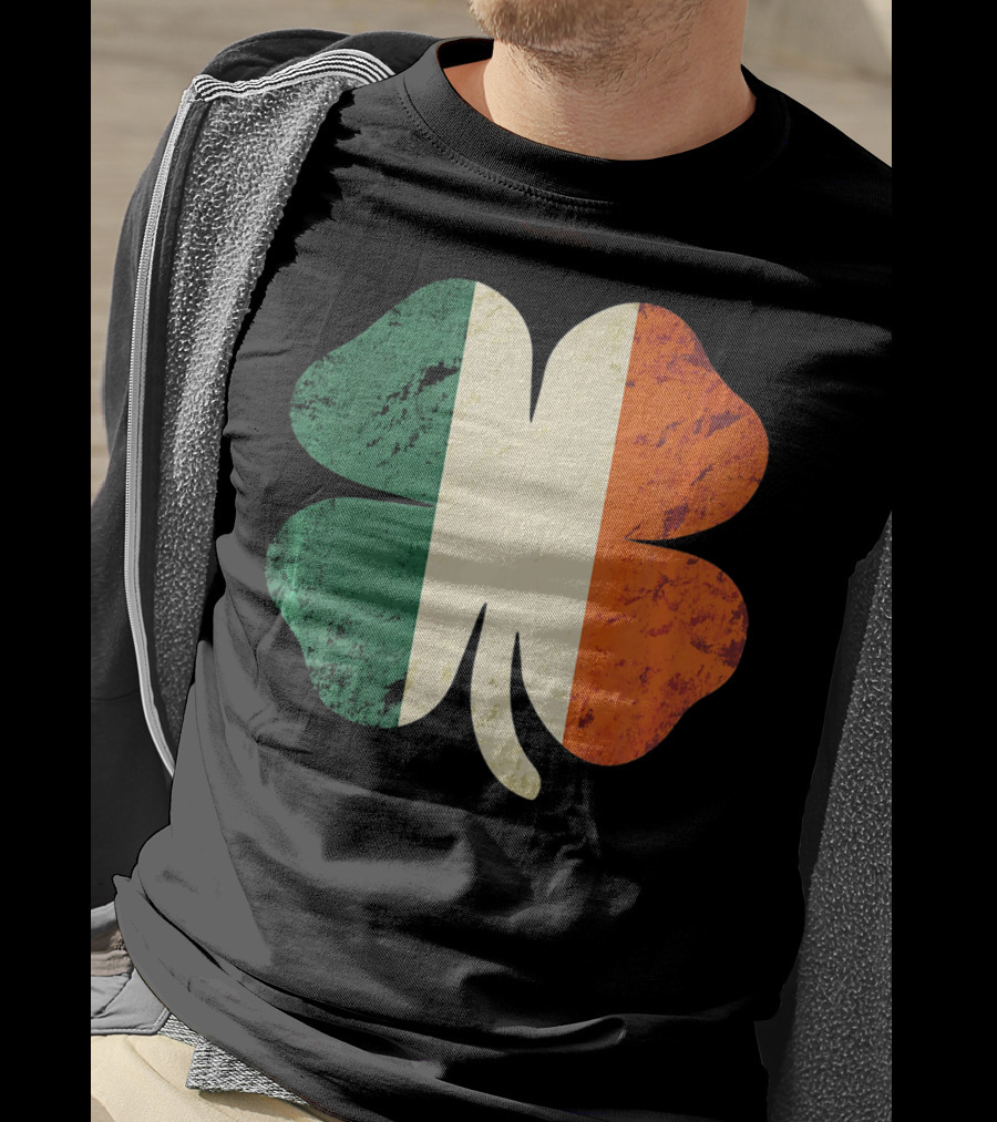 Irish Shamrock Ireland Flag St Patrick's Day T-Shirt