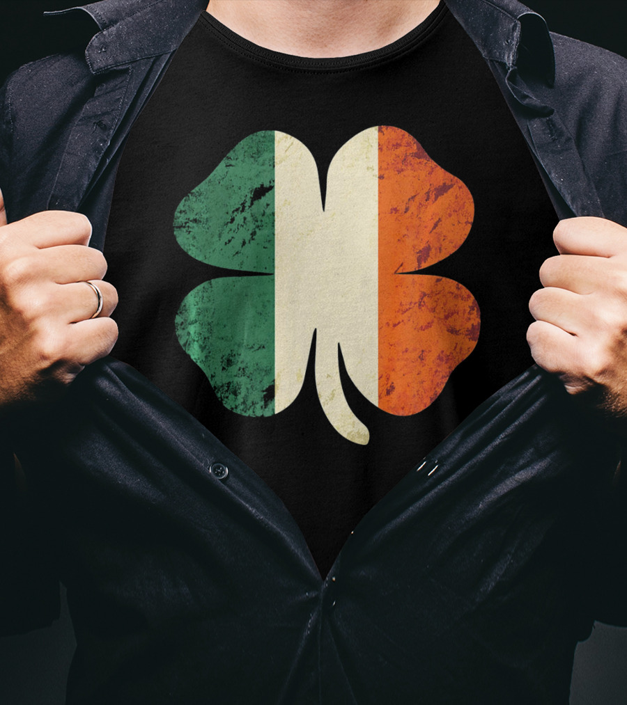 Irish Shamrock Ireland Flag St Patrick's Day T-Shirt