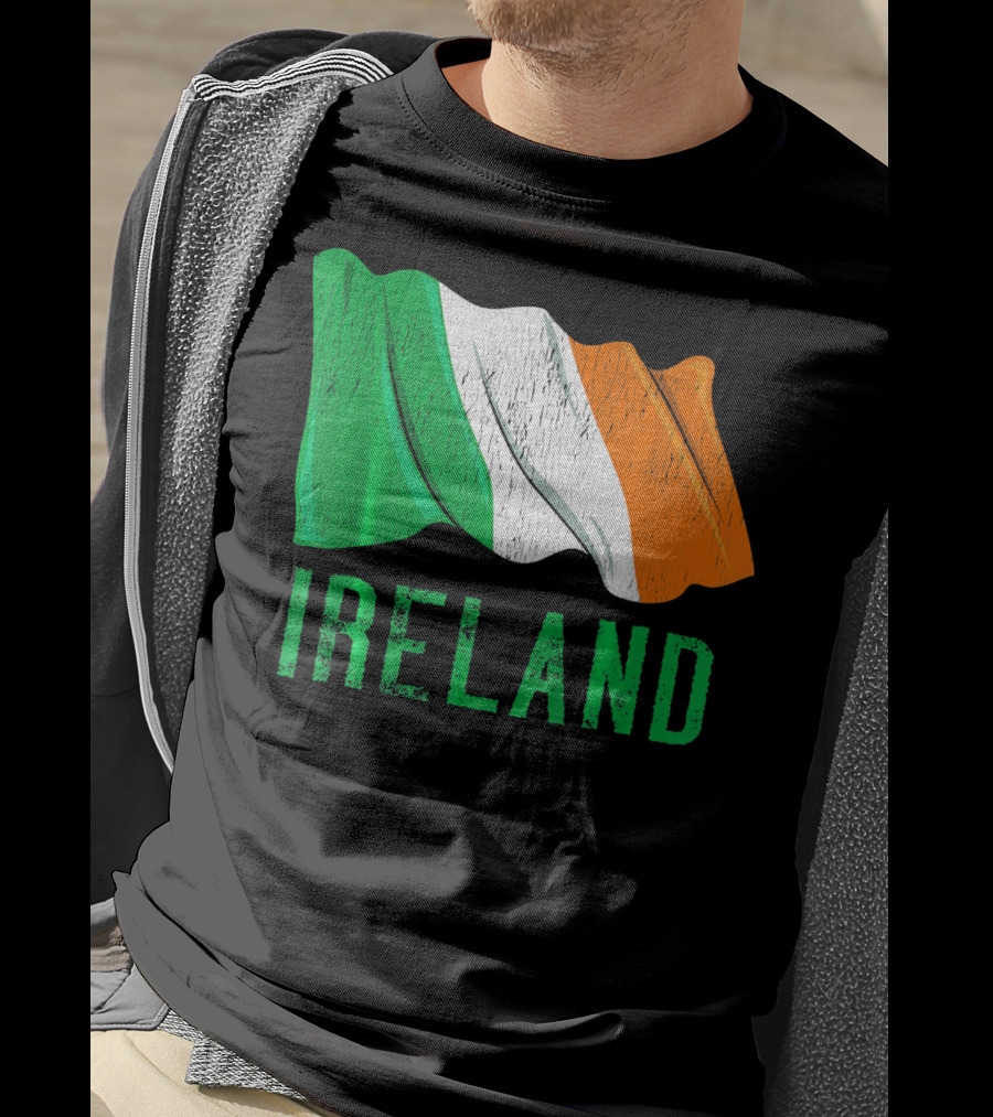 Vintage Ireland Flag Irish Retro St. Pat Ireland T-Shirt